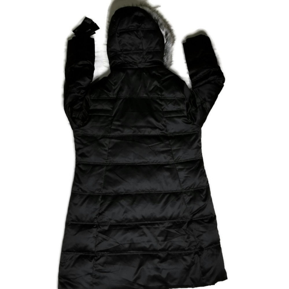 SOLD - NWT London Fog Long Down Jacket Coat XL With Hood - Picture 2 of 8